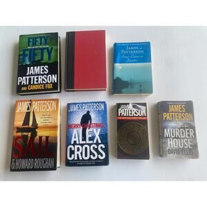 James Patterson Book Lot 7 Spy Thriller Books Mystery Reading Hard Cover Paper
